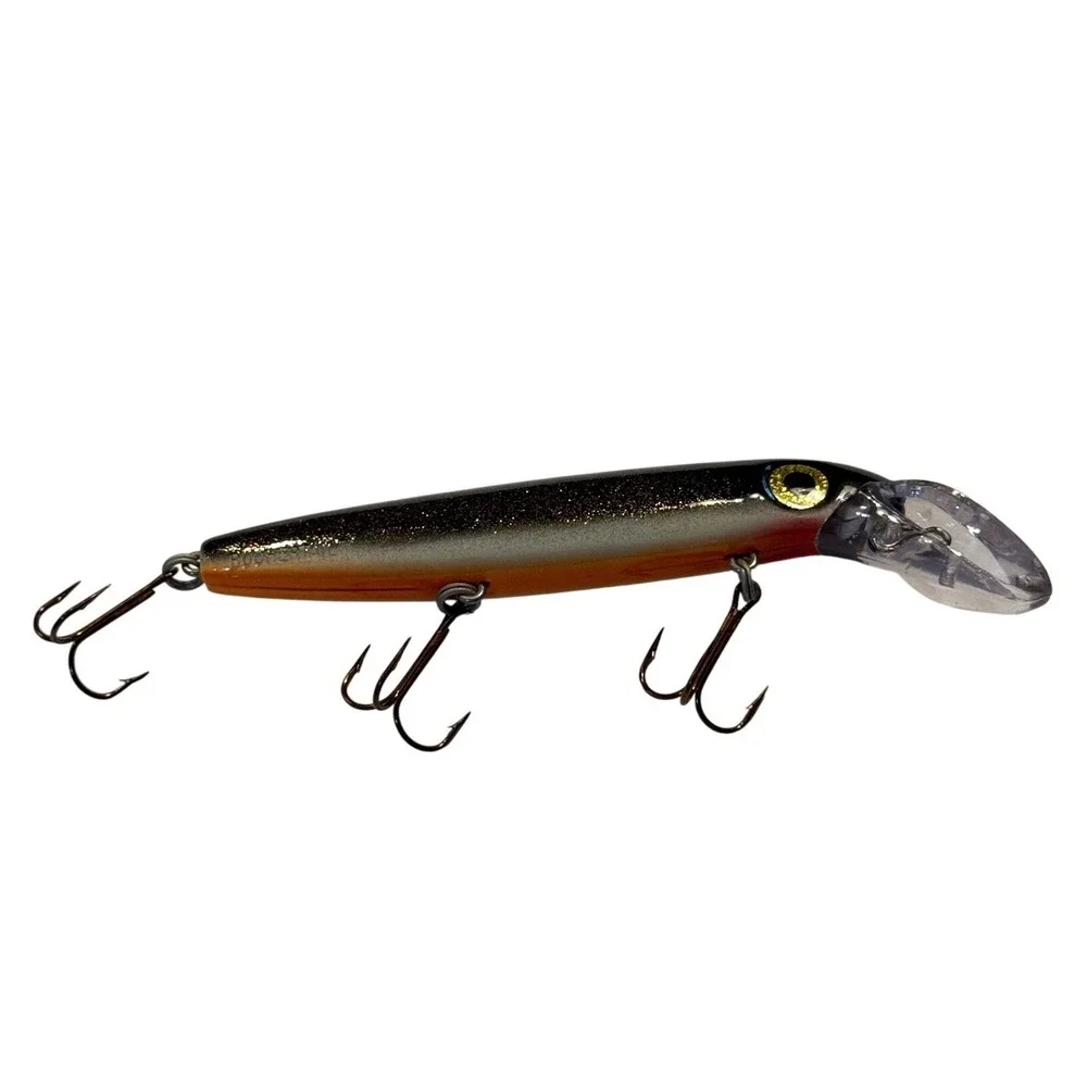 Joe‎ Bucher Outdoors Depth Raider Crankbait Fishing Lure Black Orange Silver 6in
